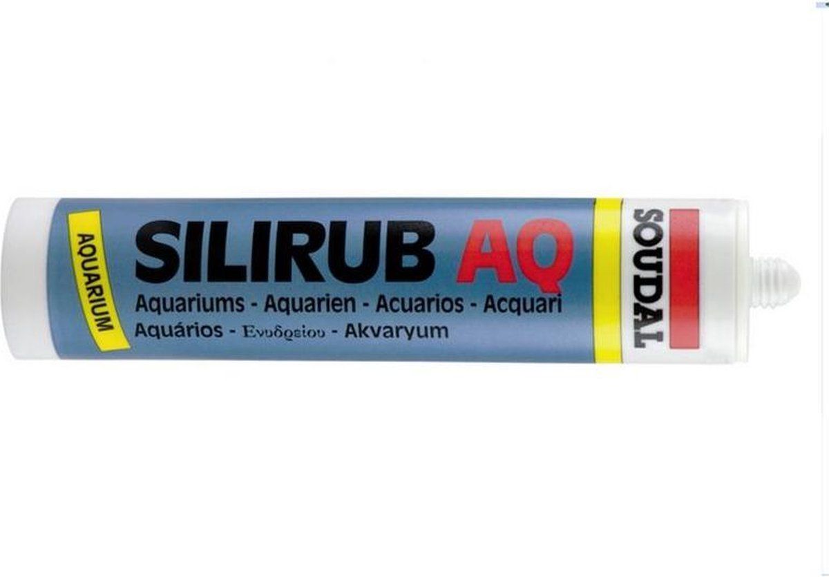 Soudal Siliconen cartridge voor aquarium zwart 310 ml