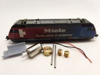 Hobbytrain / Kato micromotor NH013C motor ombouwset voor SBB Re 4/4 460, BLS Re 4/4 465