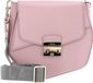 FURLA Alba Crossbodytas van leer met verstelbare en afneembare schouderriem - Licht Goud/Roze