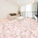 Ambiance Sticker Charles-Antoine Delaby Antislip vloerstickers ROZE MARMEREN VLOER MET GOUDEN GLANS 40x40 cm