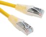 RS PRO Ethernetkabel Cat.5e, 2m, gele patchkabel, A RJ45 F/UTP stekker, B RJ45, PVC