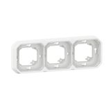 Legrand 069698L Plexo Vochtige Ruimte-inbouw-draagframe, 3-voudig, Ultrawit