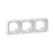 Legrand 069698L Plexo Vochtige Ruimte-inbouw-draagframe, 3-voudig, Ultrawit