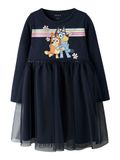 NAME IT NMFJEAN BLUEY LS TULLE DRESS SKY - Meisjes - Jurken - Maat 104