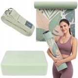 Myga Palm Yogaset: Complete yogaset met mat, blok en band