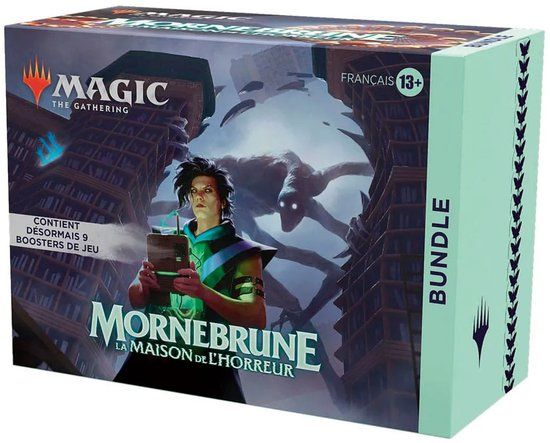 Magic: The Gathering - Bundle Mornebrune : La Maison de l’Horreur (9 boosters de Jeu, 30 cartes de terrain et accessoires) - FR