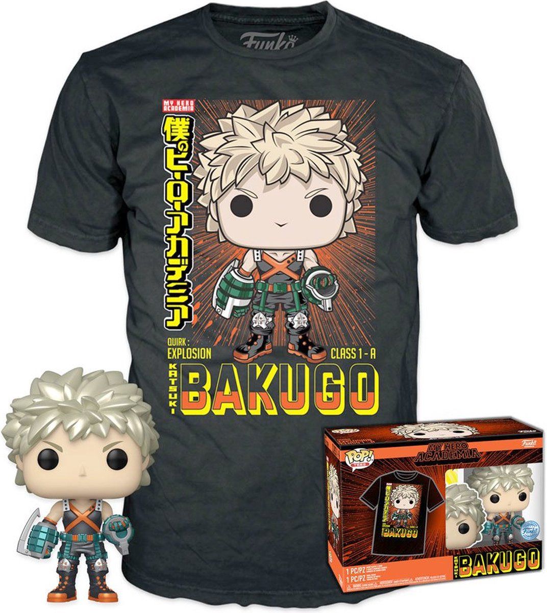 Funko Pop! & Tee Box - My Hero Academia - Bakugo #249 - Maat M - Special Exclusive