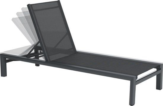 Garden Impressions Salsa Ligbed - Carbon Black - Verstelbaar - Zwart