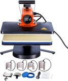 Merkloos Warmepersmachine - 8 in 1, 12 x 15 inch, 360° draaibaar, UL-goedgekeurd voor doe-het-zelfprojecten
