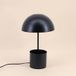 Lampe à poser champignon en métal noir 37cm