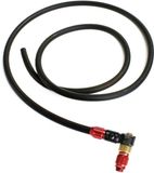 Lezyne Vloerpompslang met Abs-1 Pro kop 136 cm Rood/Zwart