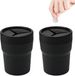 Dailygoods - 2 Stuks Rangement pour monnaie voiture - Porte-monnaie voiture PVC Mini Boîte - Noir