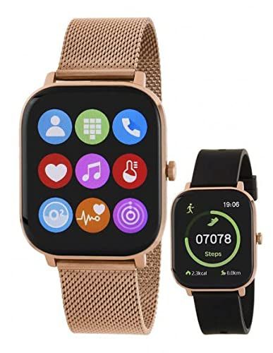 Marea Smartwatch B58009 - Roze/Zwart - Bluetooth + Armband Cadeau
