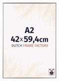 Dutch Frame Factory Fotolijst A2 42x59,4 cm - Kunststof - Zilver Hoogglans - Easy