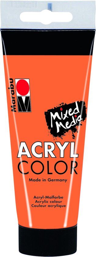 Marabu Acryl Color 013 100 ml acrylverf Oranje Koker