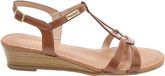 Les tropeziennes par M. Belarbi Dresco Hactress leren sandalen met plateauzool bruin dames maat 39