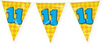 Paperdreams Slinger Verjaardag 11 jaar thema Vlaggetjes - feestversiering - 10m - dubbelzijdig