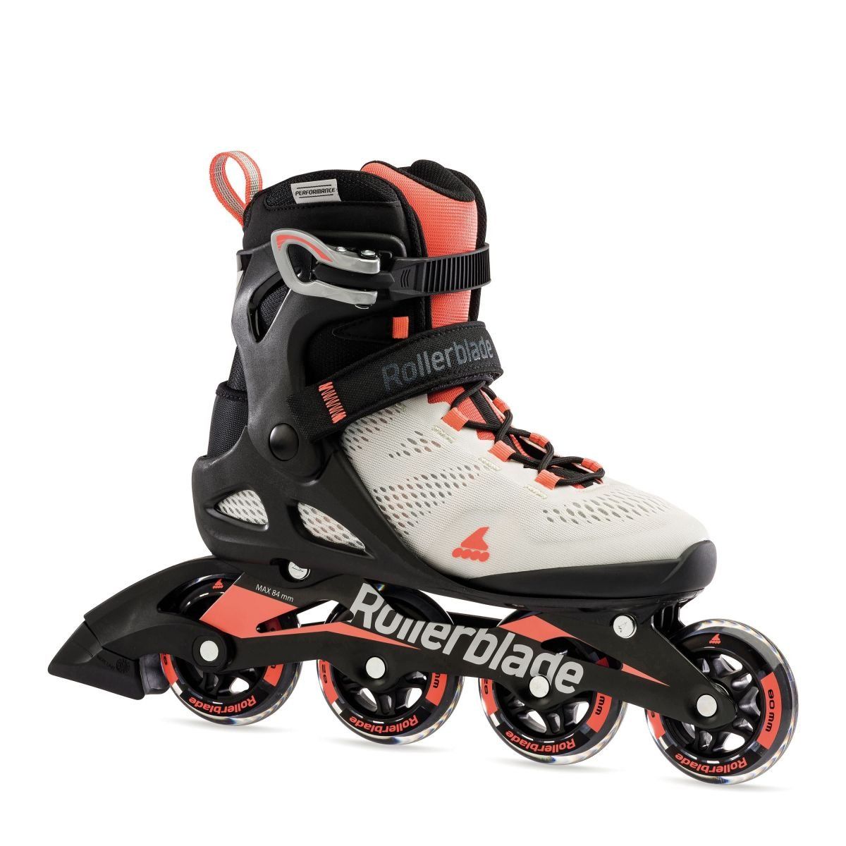 Rollerblade Macroblade 80 W - Rollerskates - Zwart/Wit/Oranje
