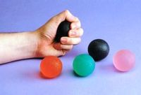 Adhome Handtrainer gel bal blauw 5 cm - Adhome