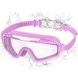 Ambienden Af2503 uniseks-kind zwembril voor kinderen | Anti-condens-lens, waterdichte siliconen afdichting, uv-bescherming, 218° breed zicht, snelverstelling, comfortabele pasvorm