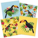 Folat Servetten Tropische Toekan 33x33 cm (20 stuks)
