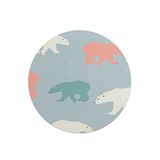 Questo Casa Ronde Digitally Printed Mouse Pad, Non-Slip Base, for Office and Home, Diameter: 22 cm