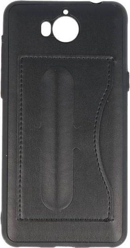 BAOHU Standing TPU Wallet Case for Huawei Y5 (2017) - Black
