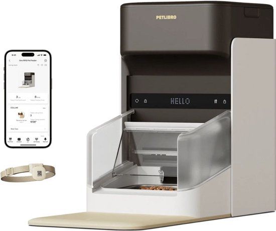Petlibro One RFID Automatische Voerbak 3L - Grijs - 3 Liter - Kat
