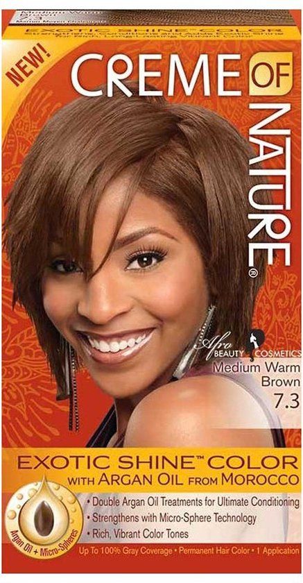 Color Creme Of Nature Medium Warm Brown 7.3 - 250ml