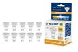 10 GU10 LED-lampen, 6 watt equivalent aan 40 watt halogeenlampen, 470 lumen, 4000K natuurlijk wit licht, stralingshoek van 38 graden, niet-dimbare LED-lamp