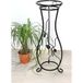 Dandibo - Colonne à fleurs en métal noir 90 cm support à fleurs KW405 colonne à plantes support à plantes tabouret à fleurs