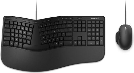 Microsoft Ergonomic Desktop for Business Toetsenbord USB QWERTY Scandinavisch Zwart