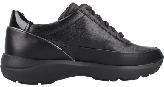 Clarks Shoes CLARKS TIVOLI ZIP COMBI Zwart Leer Veters Lage sneakers Dames Maat 37