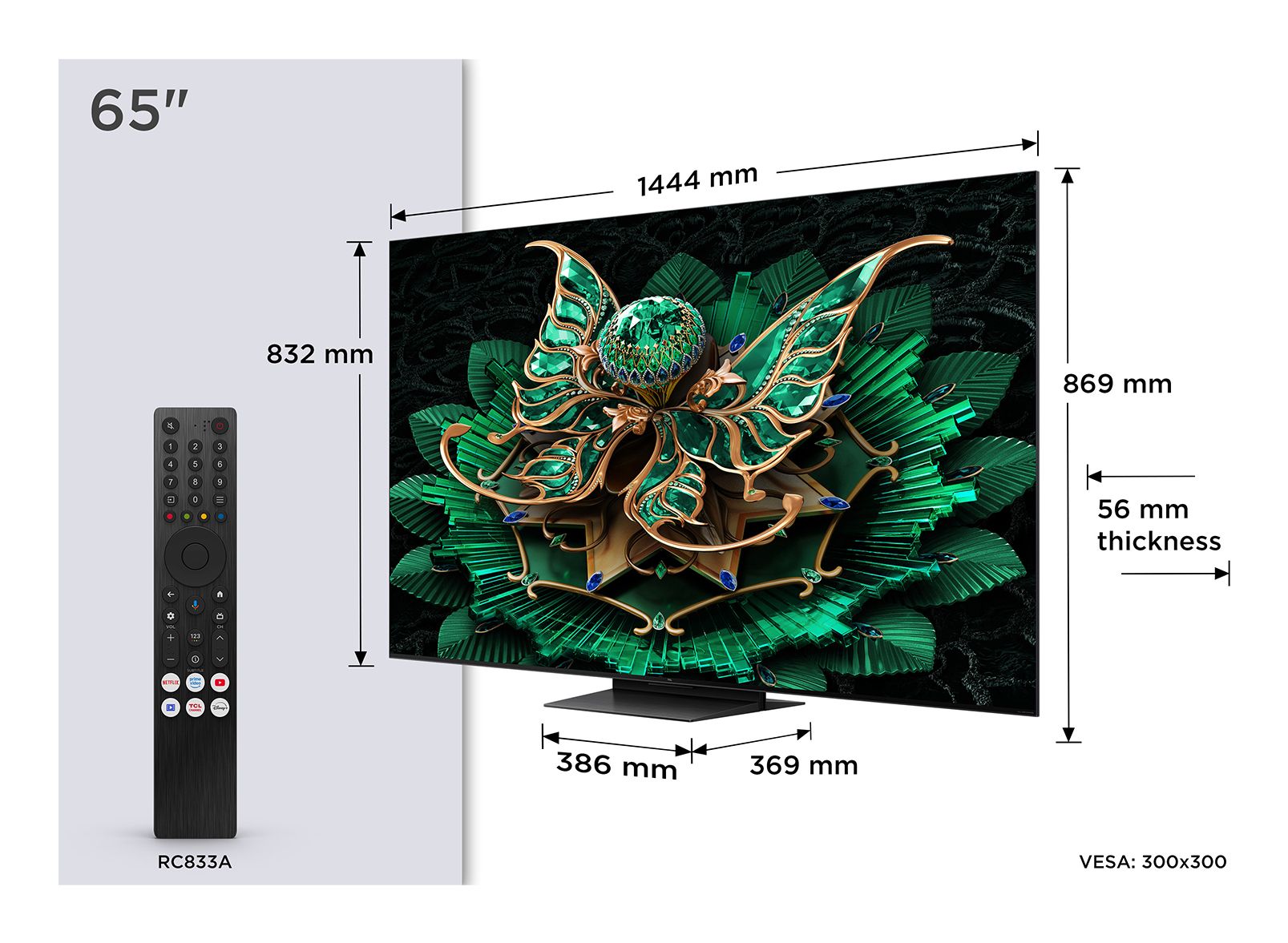 TCL 65C7K / TV screen / 65 inch / 2025