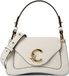 Coccinelle Leren handtas schoudertas C-Me Calf Handbag Pearl crème