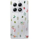 Montee de fleurs Bedrukt siliconen hoesje compatibel met Xiaomi 14T 4G