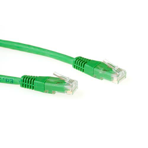 ACT Groene 10 meter LSZH U/UTP CAT6 patchkabel met RJ45 connectoren