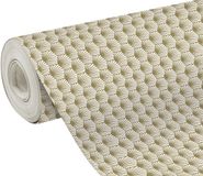 Clairefontaine Kerstcadeaupapier 'Art Deco' goud/wit