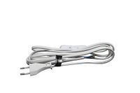 Eenpolige schakelaar met 2 m kabel, capaciteit 2A en 250V, wit