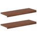 vidaXL - Trap - Tread - 2 - st - 80 - x - 30 - x - 2 - cm - Donkerbruin - Massief - Eikenhout