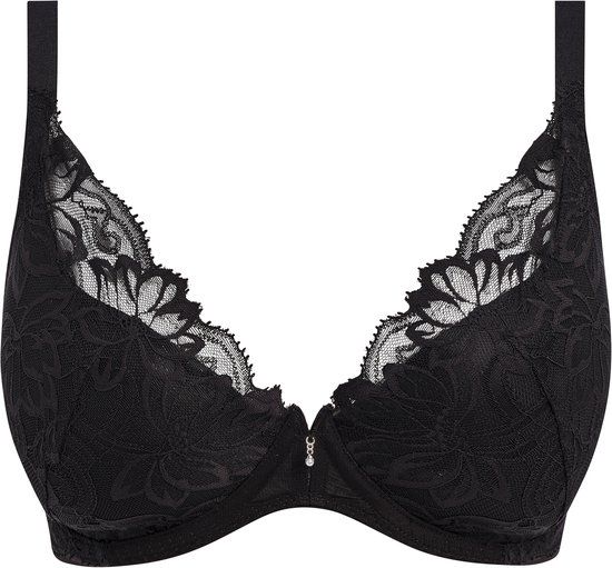 Wacoal Abellia Plunge Push-Up BH Zwart 80D