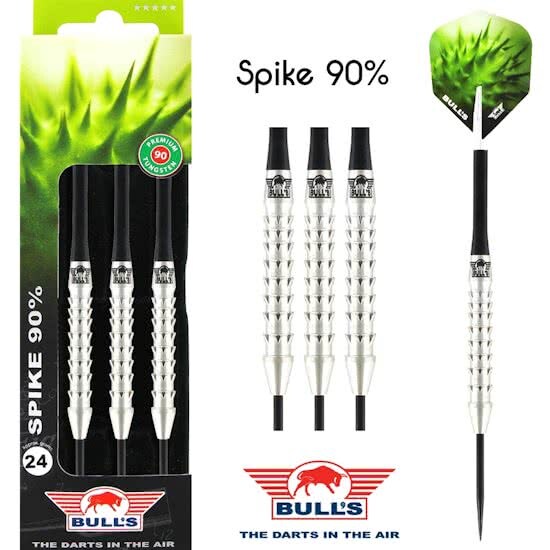 Bulls Spike 90% Tungsten Steeltip 23 gram Dartset