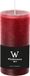 Wiedemann Bougie cylindrique/bougie pilier - bougie rustique - bordeaux - 6 x 12 cm - 69 heures de combustion