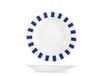 H&H Set 6 piatti fondi Zaffiro a righe bianche e blu cm 20