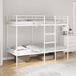 Maison Exclusive - Lit superposé sans matelas blanc 100x190 cm acier