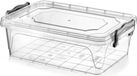 Icecat Boîte de rangement, conteneur de stockage, boîte transparente, boîte en plastique, boîte pliable, boîte en plastique avec couvercle, 10 litres