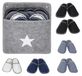 Ensemble de 6 pantoufles confortables pour invités, avec sac de rangement