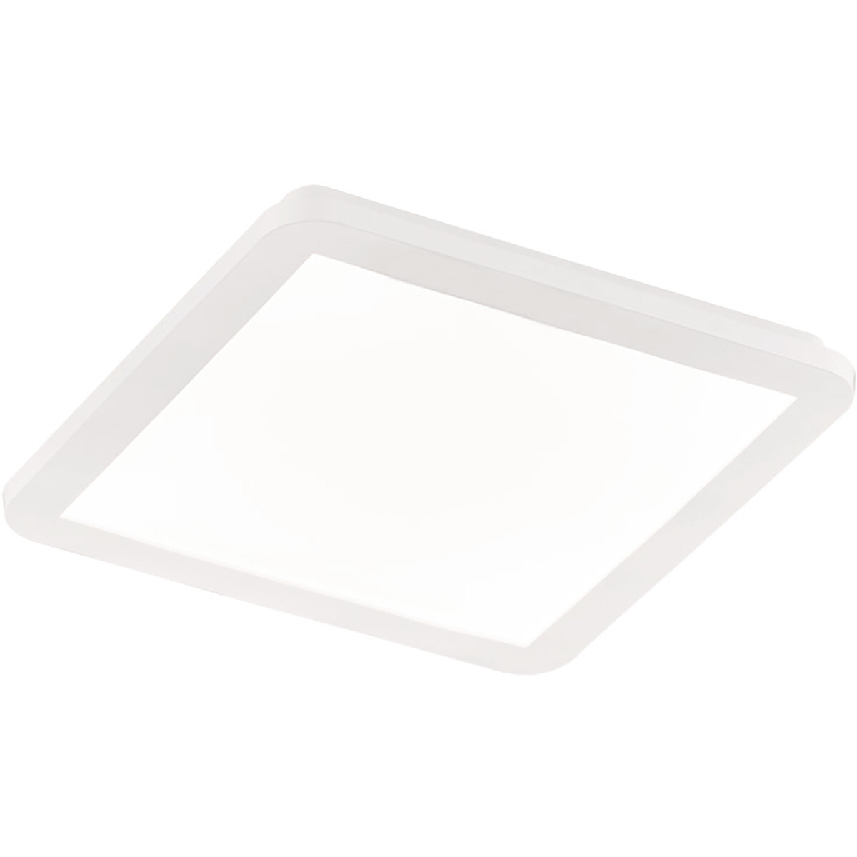 BES LED LED Plafondlamp - Trion Camy - Opbouw Vierkant 18W - Spatwaterdicht IP44 - Dimbaar - Warm Wit 3000K - Mat Wit