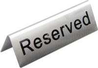 Olympia RVS tafelbordje RESERVED | U051