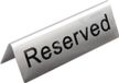 Olympia RVS tafelbordje RESERVED | U051